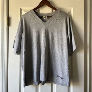 Vintage Body Glove Canada Solid Gray V-Neck Short Sleeve Tee | XL Men’s